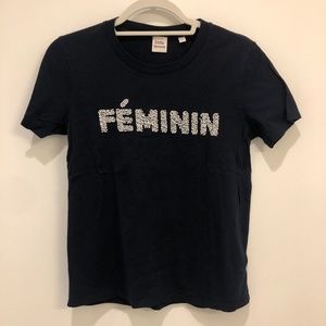 Aritzia Beaded T-Shirt